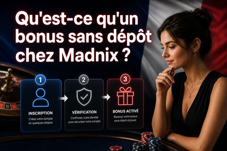 Qu'est-ce qu'un bonus sans dépôt chez Madnix ?