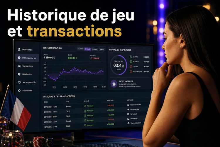 Suivre son historique de jeu et ses transactions
